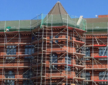 Fassadensanierung eines Schulgebäudes